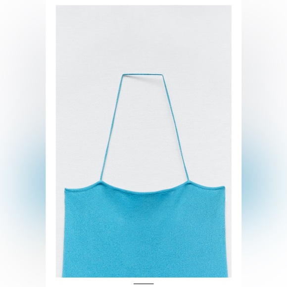 ZARA NWT KNIT DRESS WITH METALLIC THREAD - Picture 5 of 6